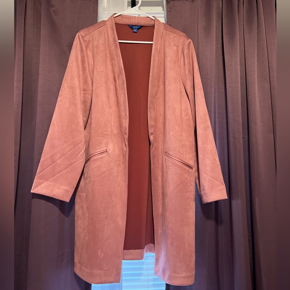 NWOT faux suede coat